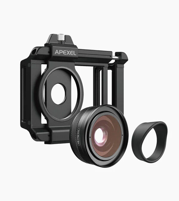 Apexel 10-20X Zoom Makro Lens+Halka Işık