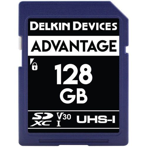 Delkin Advantage 128GB SD Uhs-I V30 Hafıza Kartı