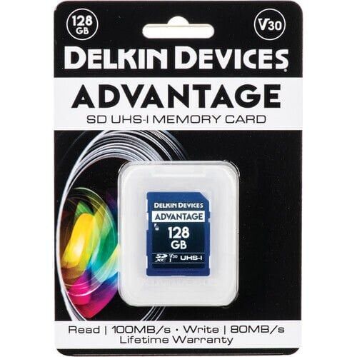 Delkin Advantage 128GB SD Uhs-I V30 Hafıza Kartı