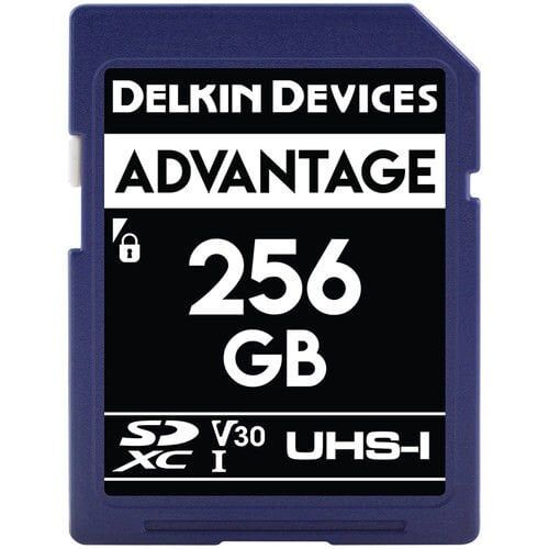 Delkin Advantage 256GB SD Uhs-I V30 Hafıza Kartı