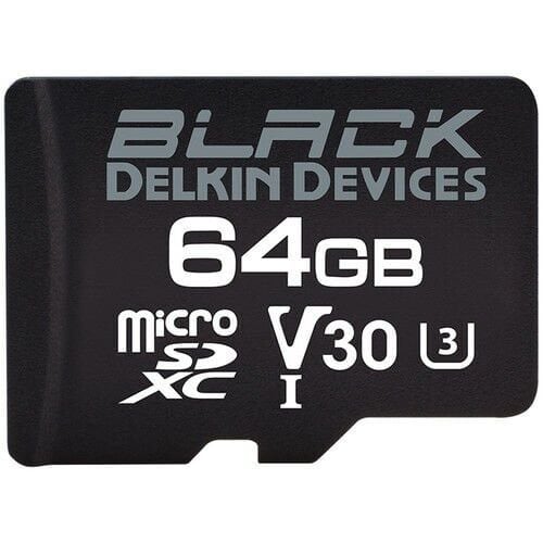 Delkin Black 64GB Micro SD UHS-I V30 Hafıza Kartı