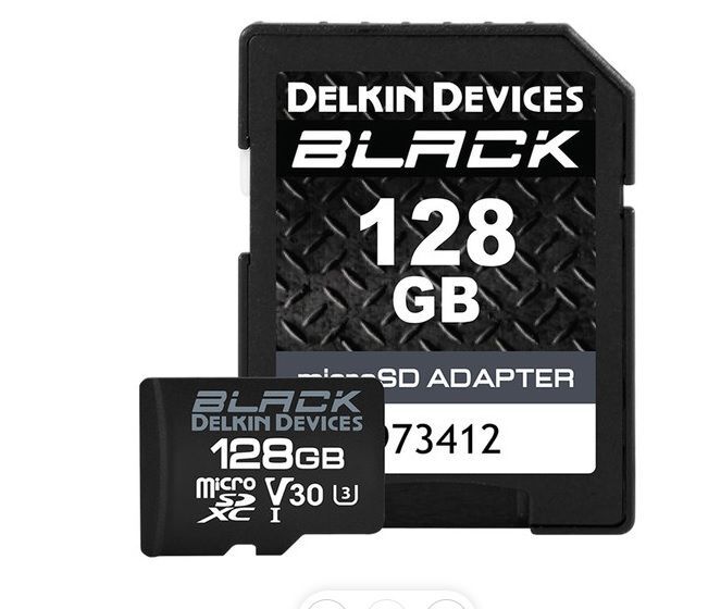 Delkin Black 128GB Micro SD UHS-I V30 Hafıza Kartı