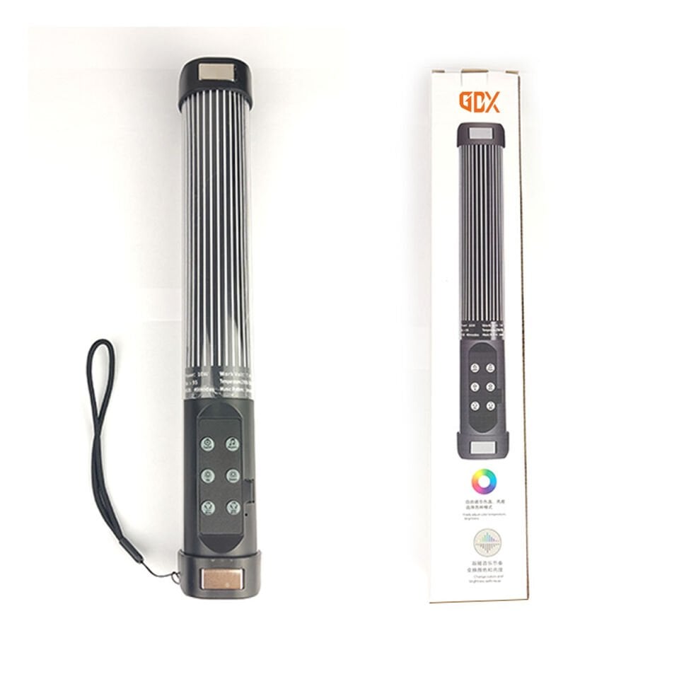 Gdx TB-30 II RGB Led Video ve Fotoğraf Tüp Dolgu Işık (Uzunluk: 30 cm)