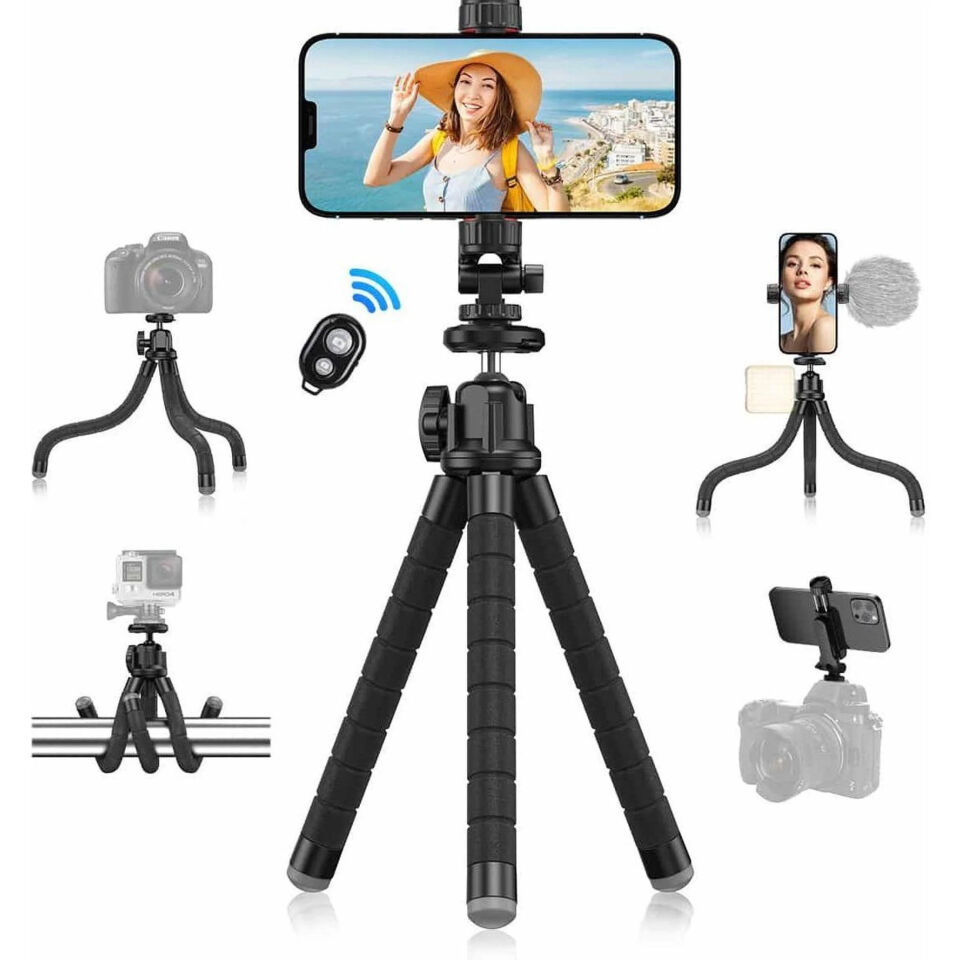 Apexel 360 Derece Dönebilen Ahtapot Tripod