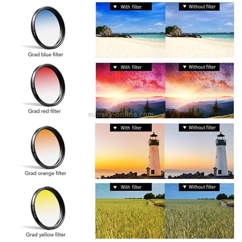 Apexel 7 in 1 HD Lens & Filtre Kit