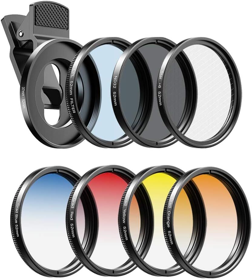 Apexel 7 in 1 HD Lens & Filtre Kit