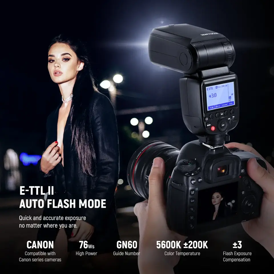 Neewer NW700-C E-TTL Flaş Speedlite - Canon Uyumlu