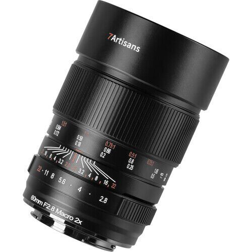 7Artisans 60mm F2.8 Macro 2x Sony (E Mount) MF Full Frame Lens