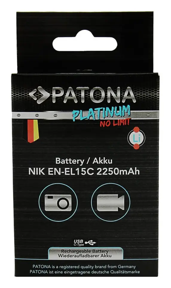 Patona 1363 Nikon EN-EL15C Platinum Usb-C Girişli Batarya