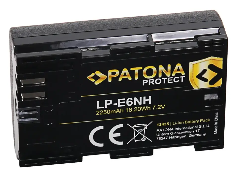 Patona 13435 Canon LP-E6N Protect Batarya