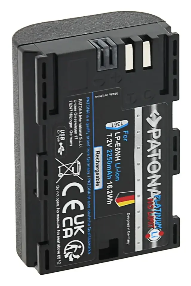 Patona 1361 Canon LP-E6NH Platinum Usb-C Girişli Batarya