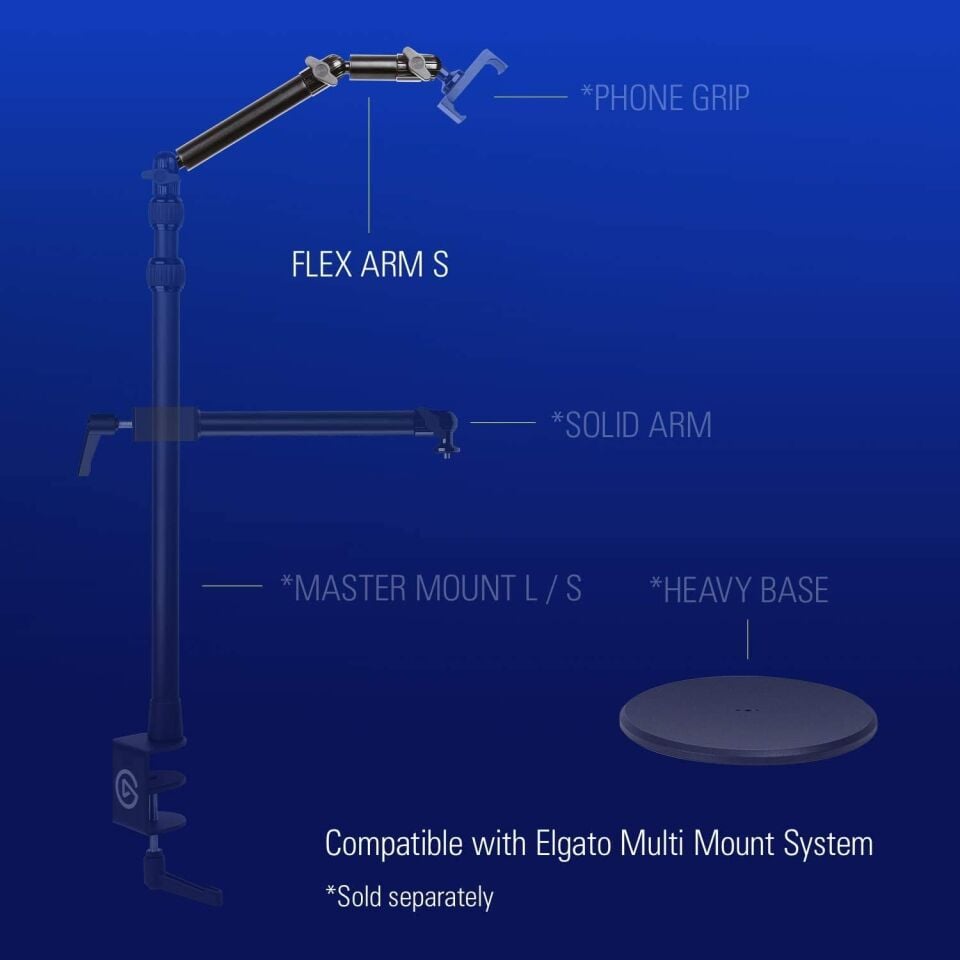 Elgato 10AAH9901 Multi Mount Flex Arm S Yayıncı Ekipmanı
