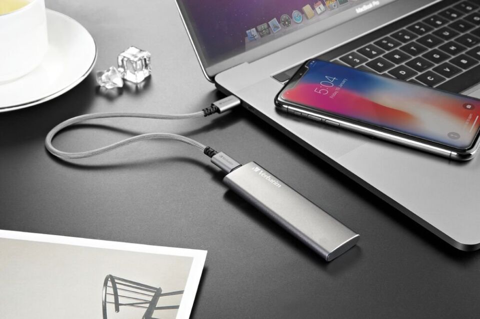 Verbatim 480 GB Taşınabilir SSD Usb 3.2 - 400MB/S-500MB/S Gri Kablo Dahil-(47443)