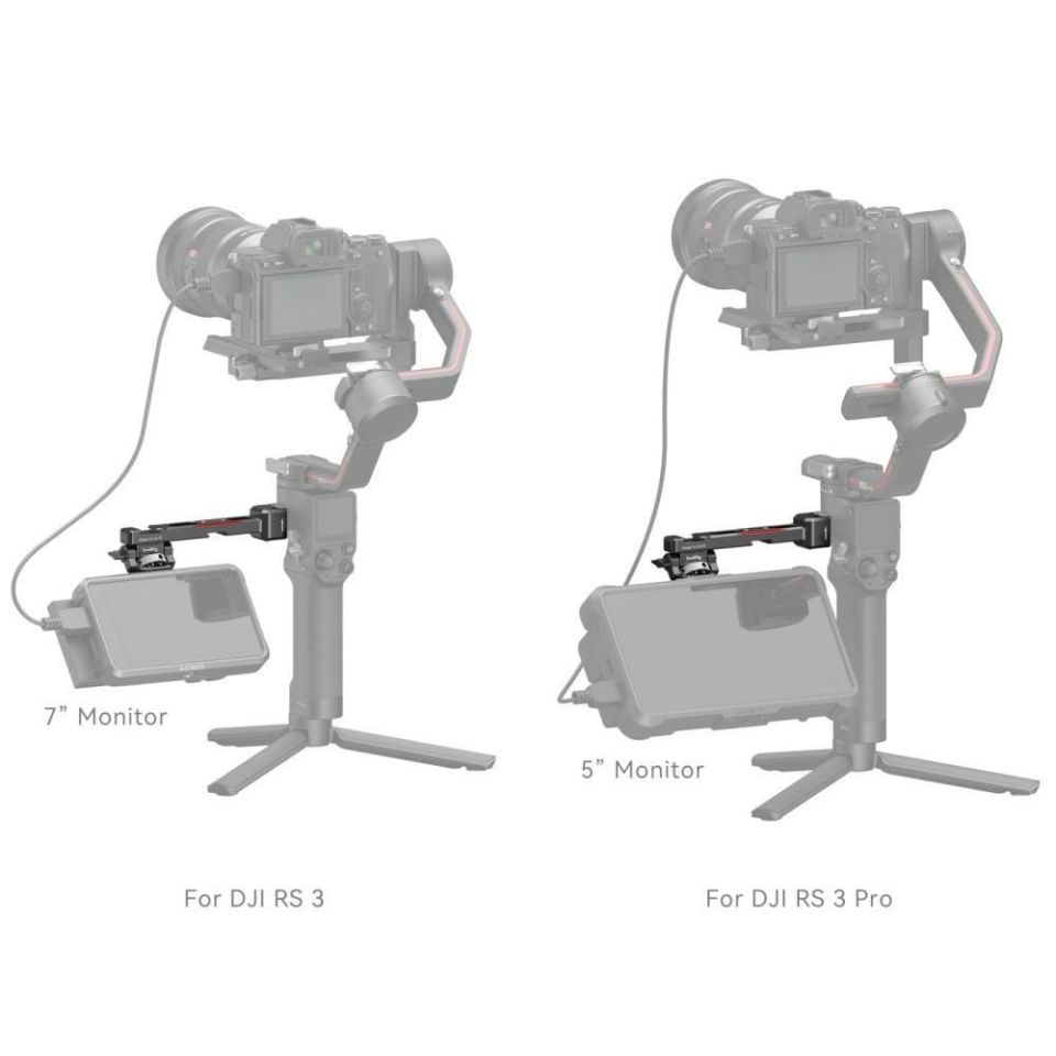 SmallRig 3026B DJI RS 2 / RSC 2 / RS 3 / RS 3 Pro / RS 3 Mini / RS 4 / RS 4 Pro  için  Monitör Montaj Desteği