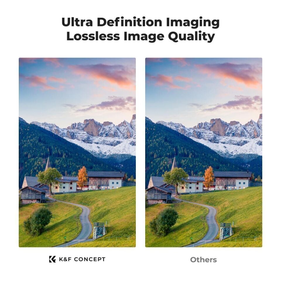 K&F 77mm Nano-D Serisi ND3-ND1000 Filtre (1.5-10 Stop)