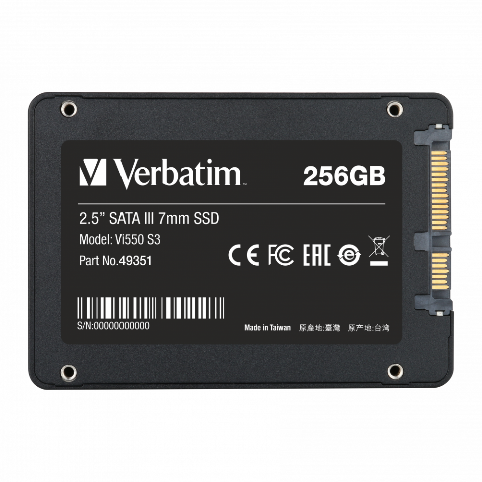 Verbatim 250 GB Dahili Sata VI550 SSD S3 2,5 500MB/S - 550MB/S-(49351)