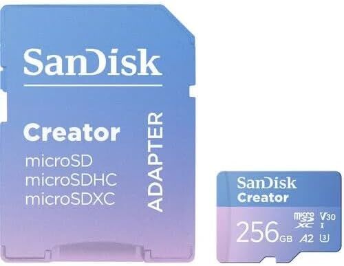 SanDisk Creator 256GB MicroSDXC 190MB/s Hafıza Kartı