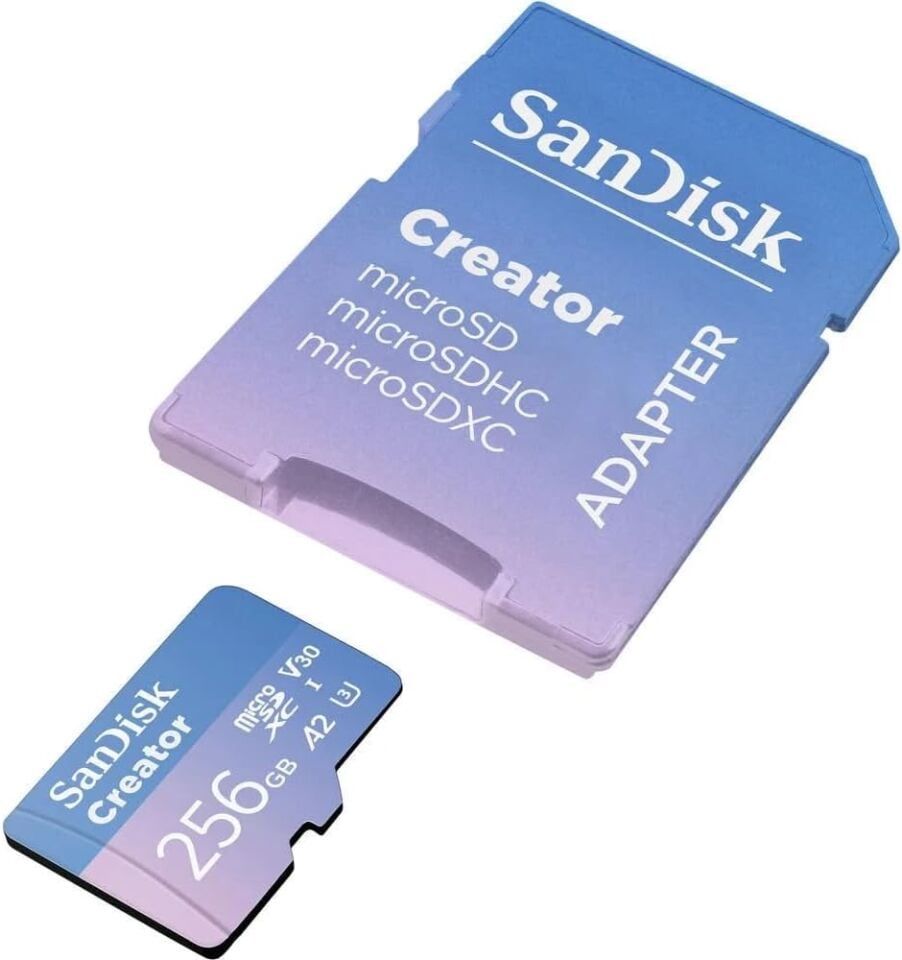 SanDisk Creator 256GB MicroSDXC 190MB/s Hafıza Kartı