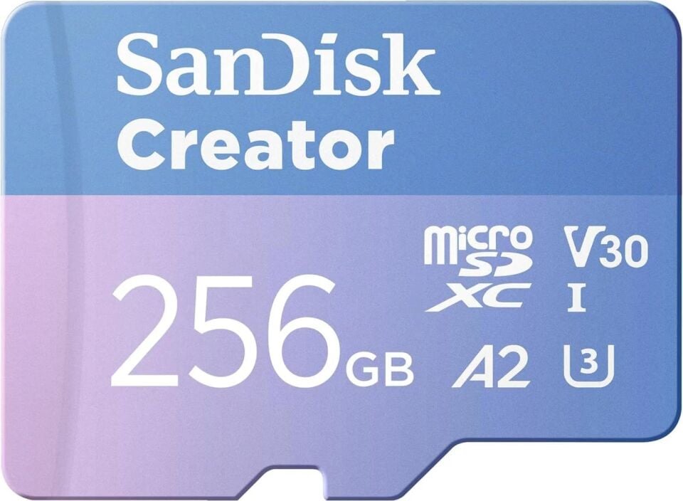SanDisk Creator 256GB MicroSDXC 190MB/s Hafıza Kartı