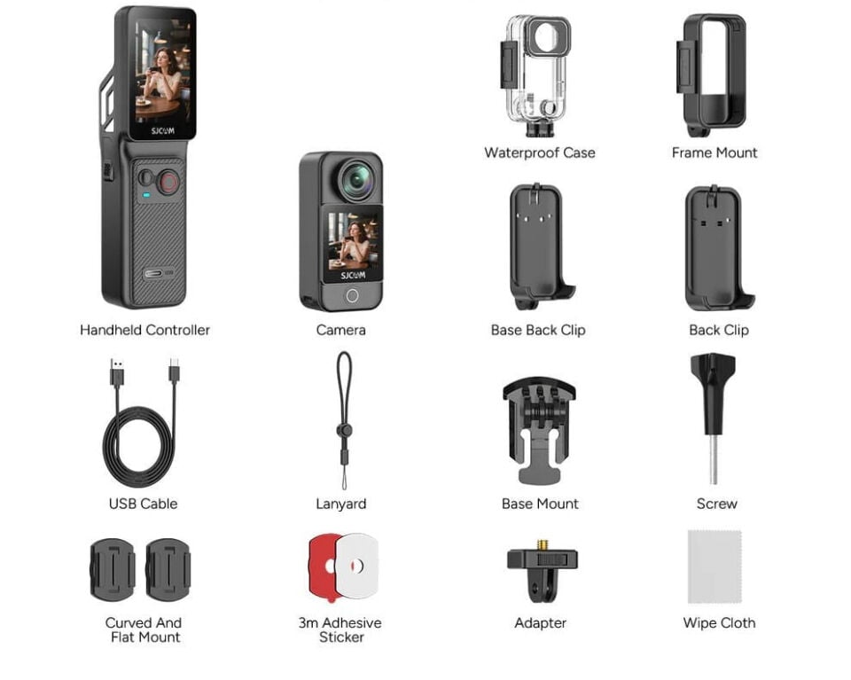 Sjcam C400 4K Aksiyon Kamerası (3 in 1)