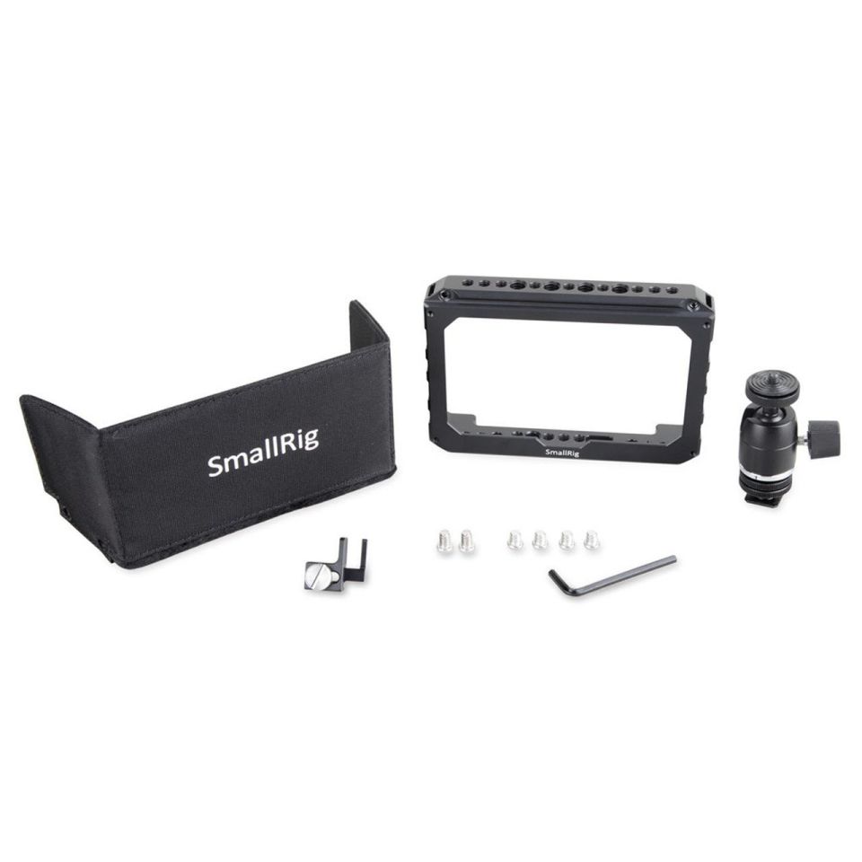 SmallRig 1981 Blackmagic  5 İnç Video Assist  için Monitör Kafes Aksesuar Kiti