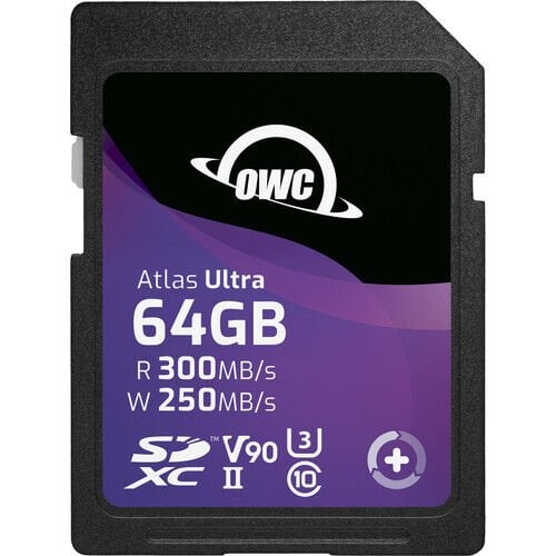 OWC 64GB Atlas Ultra SDXC UHS-II V90 Hafıza Kartı