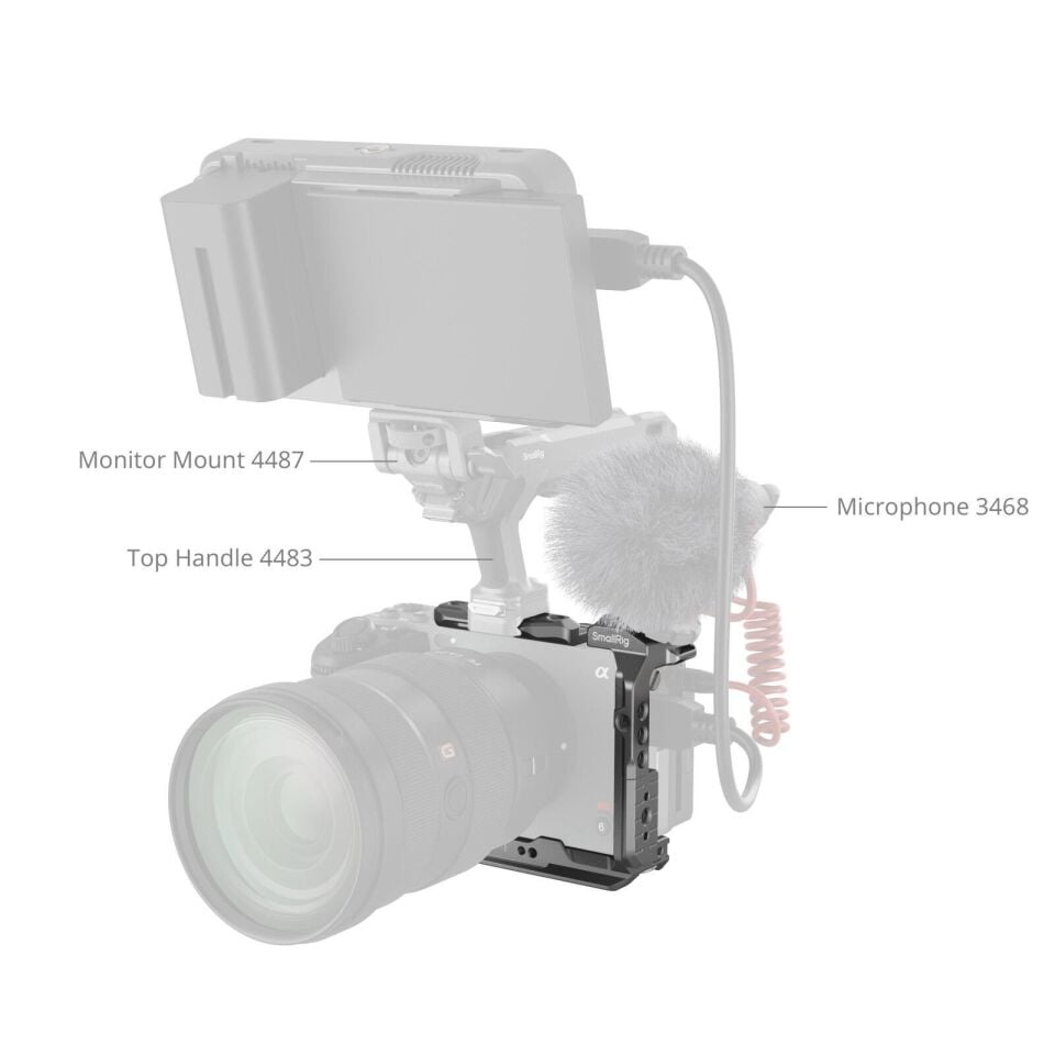 SmallRig 4772 Sony FX3 / FX30  için  ''HawkLock'' Hızlı Çıkarma Yarım Kafesi
