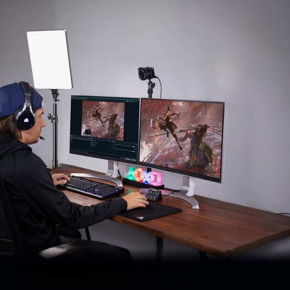 Gdx P300T BiColor Tekli Profesyonel Youtuber 80W Tekli Masaüstü Yayıncı Işık Seti