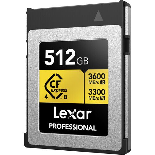 Lexar 512GB Profesyonel CFexpress Tip B | Gold (3600MB/s - 3300MB/s)