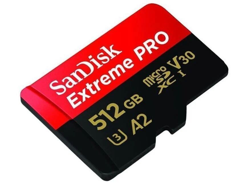 SanDisk 512GB Extreme Pro MicroSD Hafıza Kartı (200MB/s - 140MB/s)