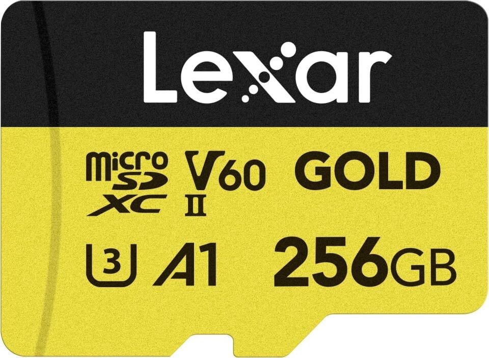 Lexar Professional 256GB Gold MicroSD Hafıza Kartı (280MB/s - 180MB/s)
