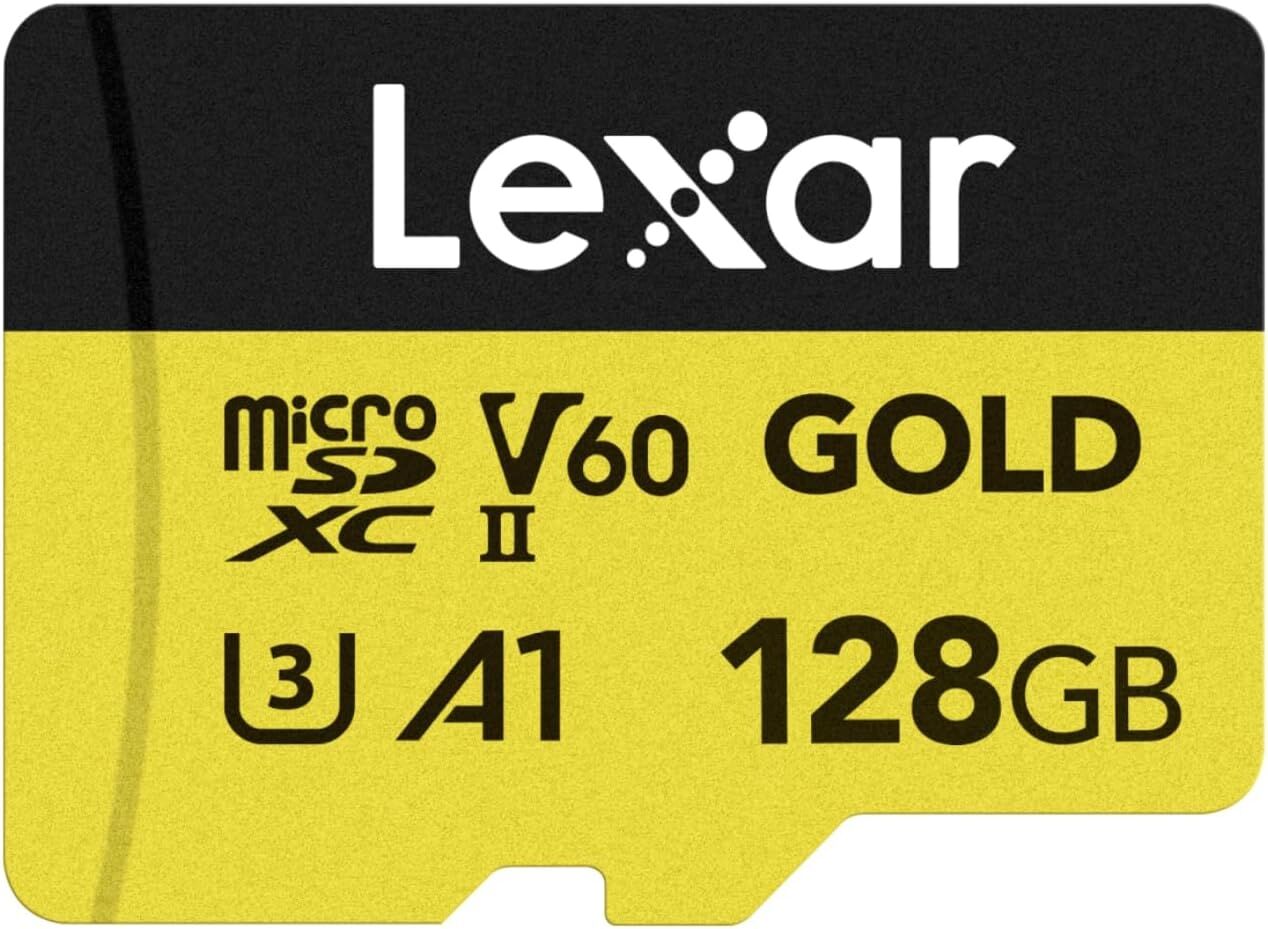 Lexar Professional 128GB Gold MicroSD Hafıza Kartı (280MB/s - 180MB/s)