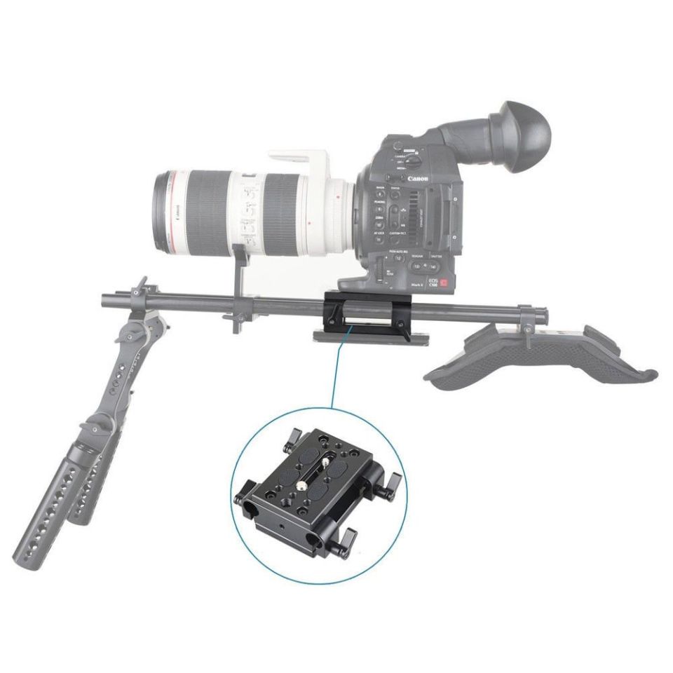 SmallRig 1798  15mm Çubuk Kelepçeli Taban Plakası