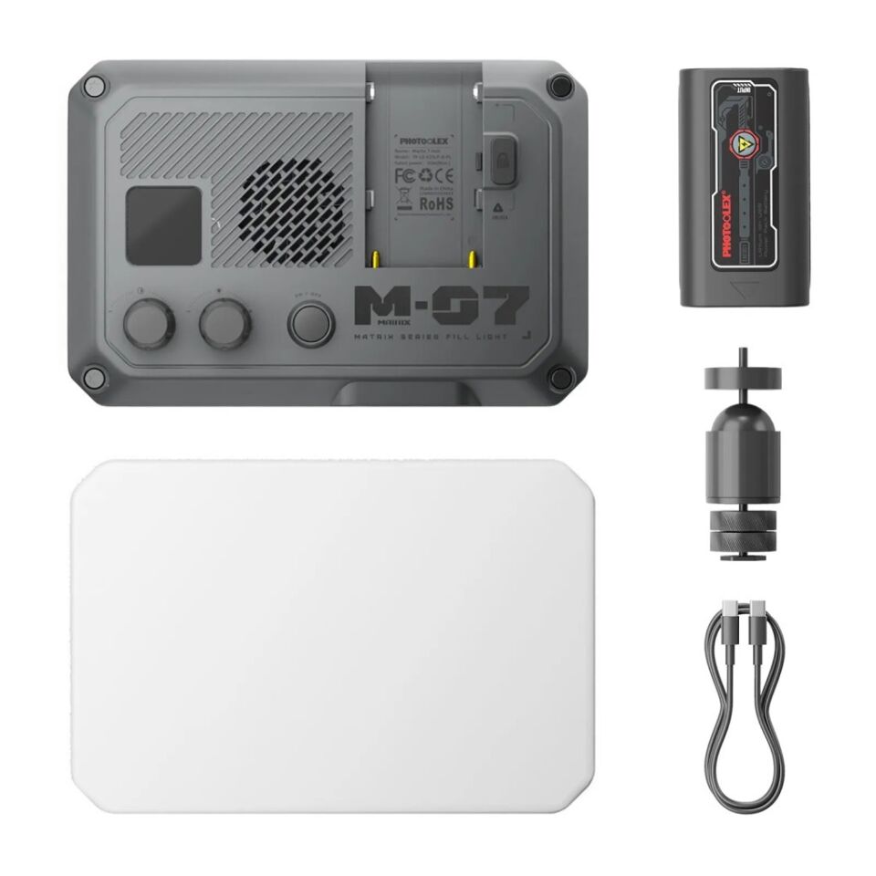 Photoolex Matrix 7 RGB 7 İnç 36W Profesyonel Video Fotoğraf ve Canlı Yayın LED Panel Işık - LS-174-01