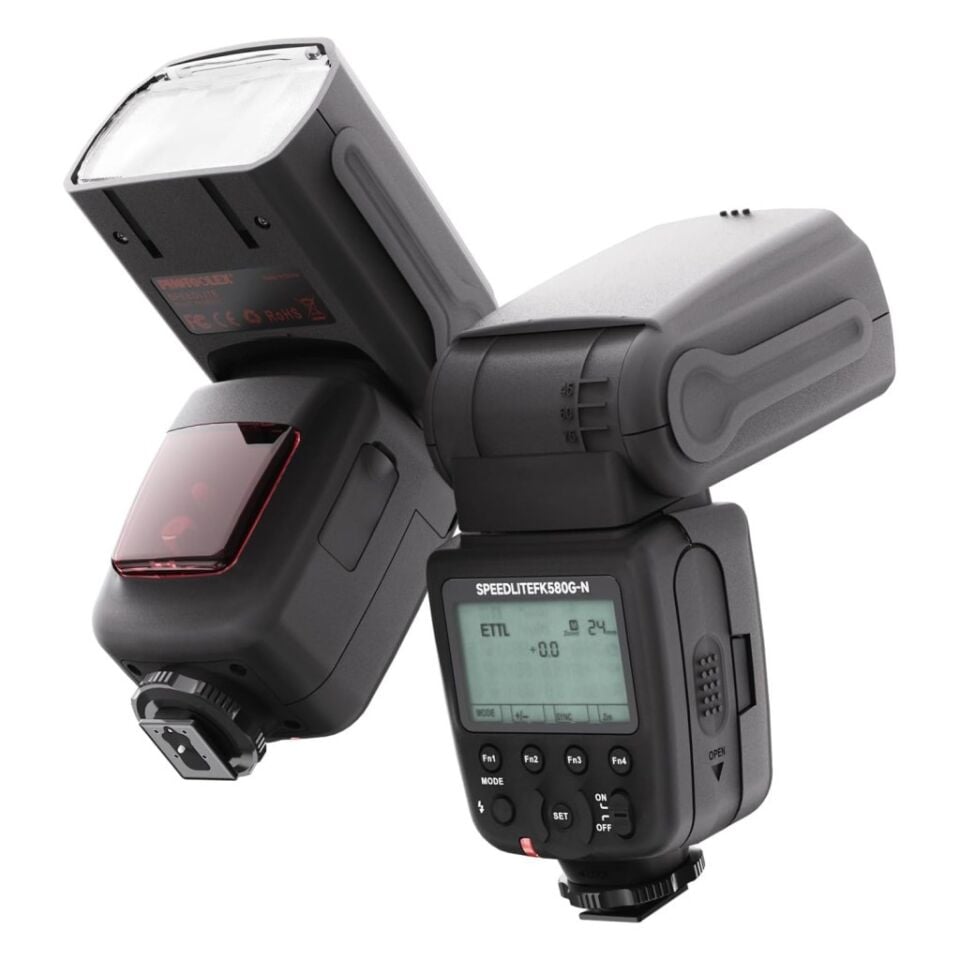 Photoolex G60 FK580G-N GN60 TTL HSS Nikon Uyumlu Speedlite Flaş - TF-LS-068DF-NY-PL