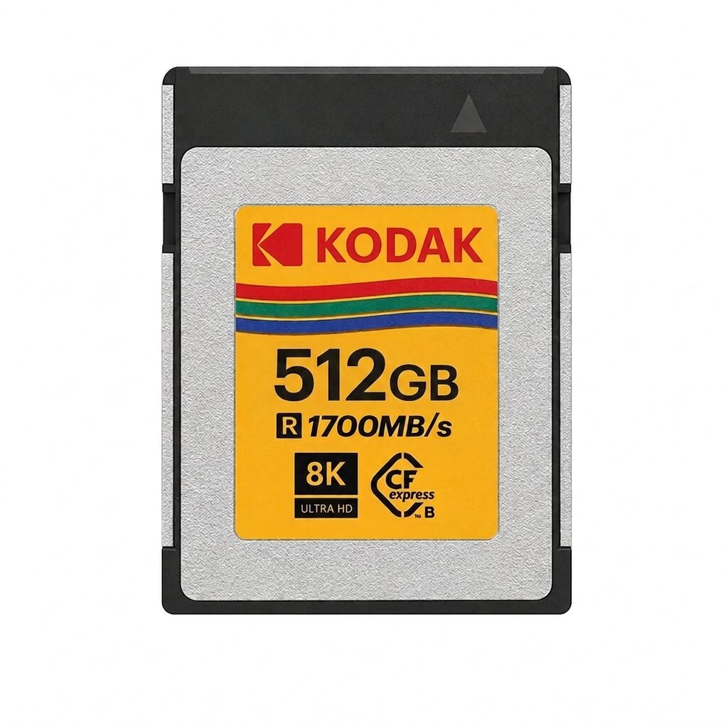 Kodak 512GB CFexpress Type B 2.0 Hafıza Kartı (1700MB/s)