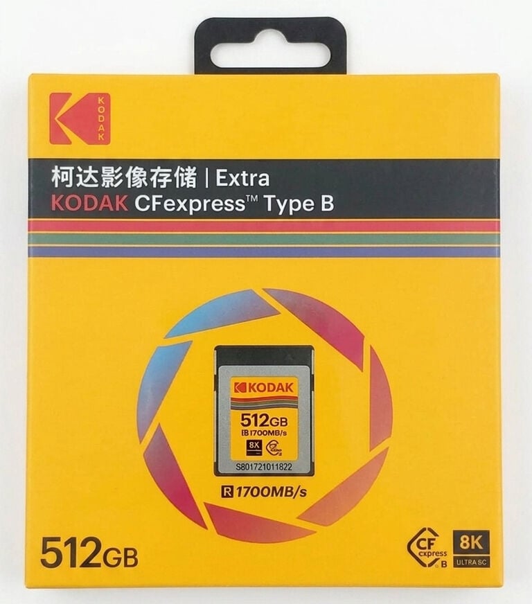 Kodak 512GB CFexpress Type B 2.0 Hafıza Kartı (1700MB/s)