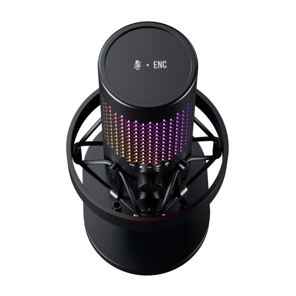 BOYA K5 - BOYA K5 Kablosuz Bağlantılı RGB Aydınlatmalı USB Condenser Mikrofon