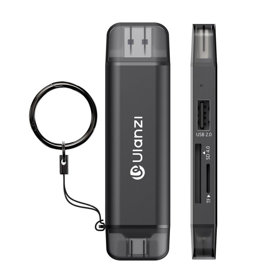 Ulanzi CR3 3 İn 1 USB-C USB-A Kart Okuyucu SD MicroSD - X147