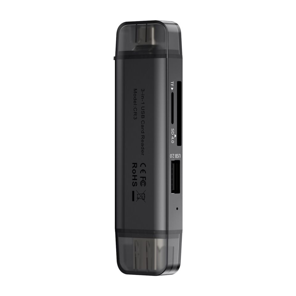 Ulanzi CR3 3 İn 1 USB-C USB-A Kart Okuyucu SD MicroSD - X147