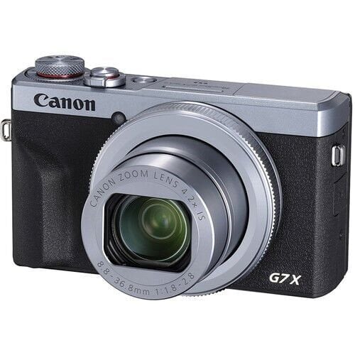 Canon G7X Mark III PowerShot Dijital Fotoğraf Makinesi (Gümüş)
