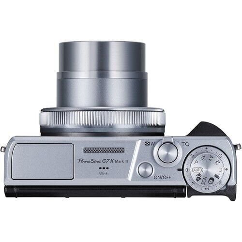 Canon G7X Mark III PowerShot Dijital Fotoğraf Makinesi (Gümüş)