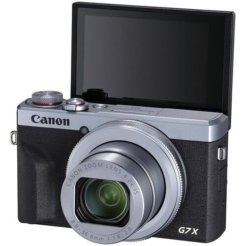 Canon G7X Mark III PowerShot Dijital Fotoğraf Makinesi (Gümüş)