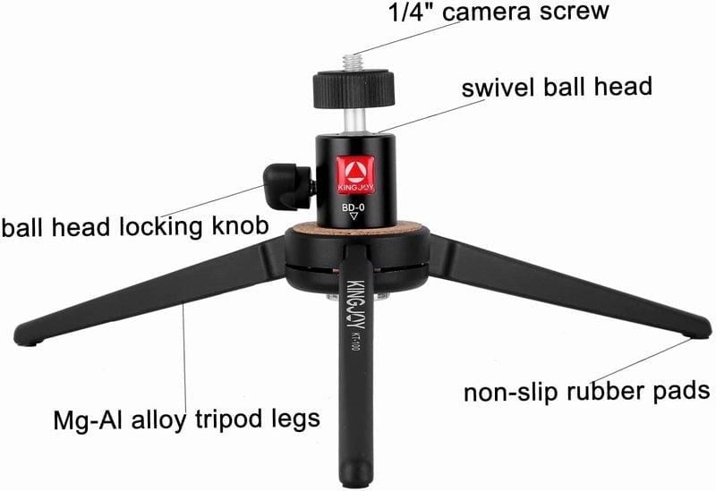 Kingjoy KT-100+BD-0 Masa üstü Tripod