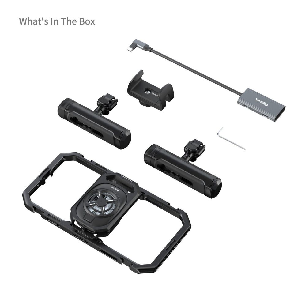 SmallRig 5276 Hepsi Bir Arada Termal Canlı Yayın ve Video Çekim El Tipi Telefon Kafesi Kiti