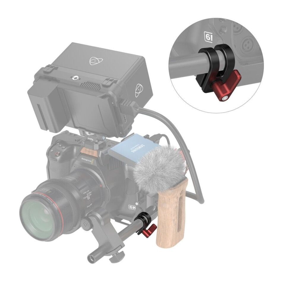 SmallRig 3276 BMPCC 6K Pro için 12mm/15mm Çubuk Kelepçesi