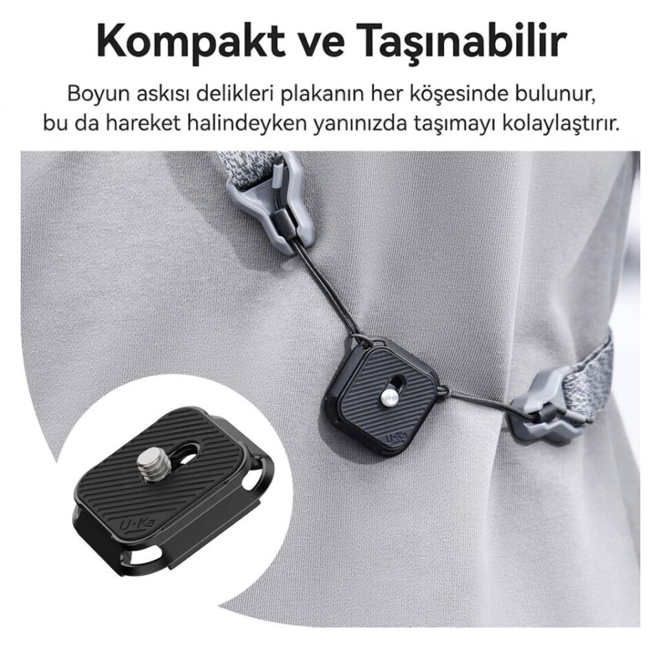 Ulanzi UKA02 Quick Release Plate 1/4'' Vidalı Kamera Montaj Plakası Uka Arca Uyumlu - C017