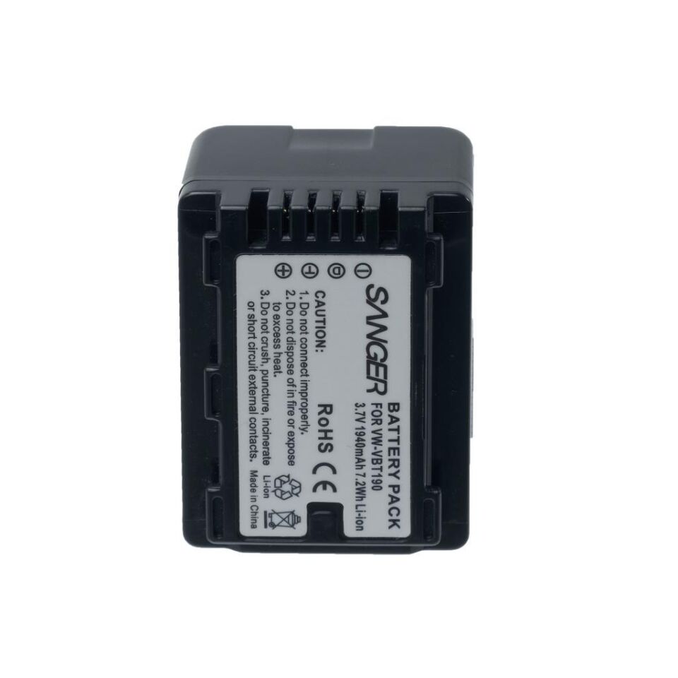Sanger VW-VBT190 Panasonic Kamera Batarya