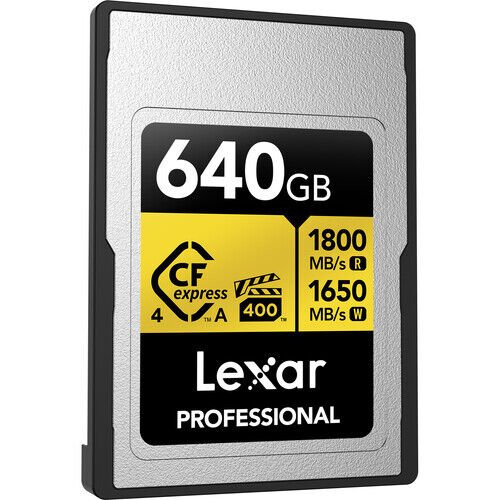 Lexar 640GB Professional Gold CFexpress 4.0 Type A Hafıza Kartı