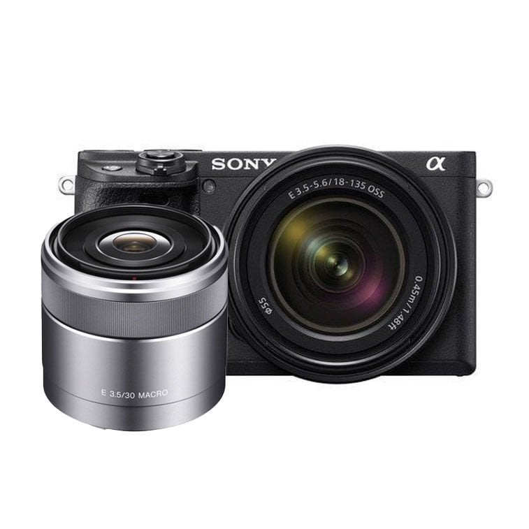 Sony A6400 + 18-135mm Lens Kit + Sel 30mm F3.5 Macro Lens
